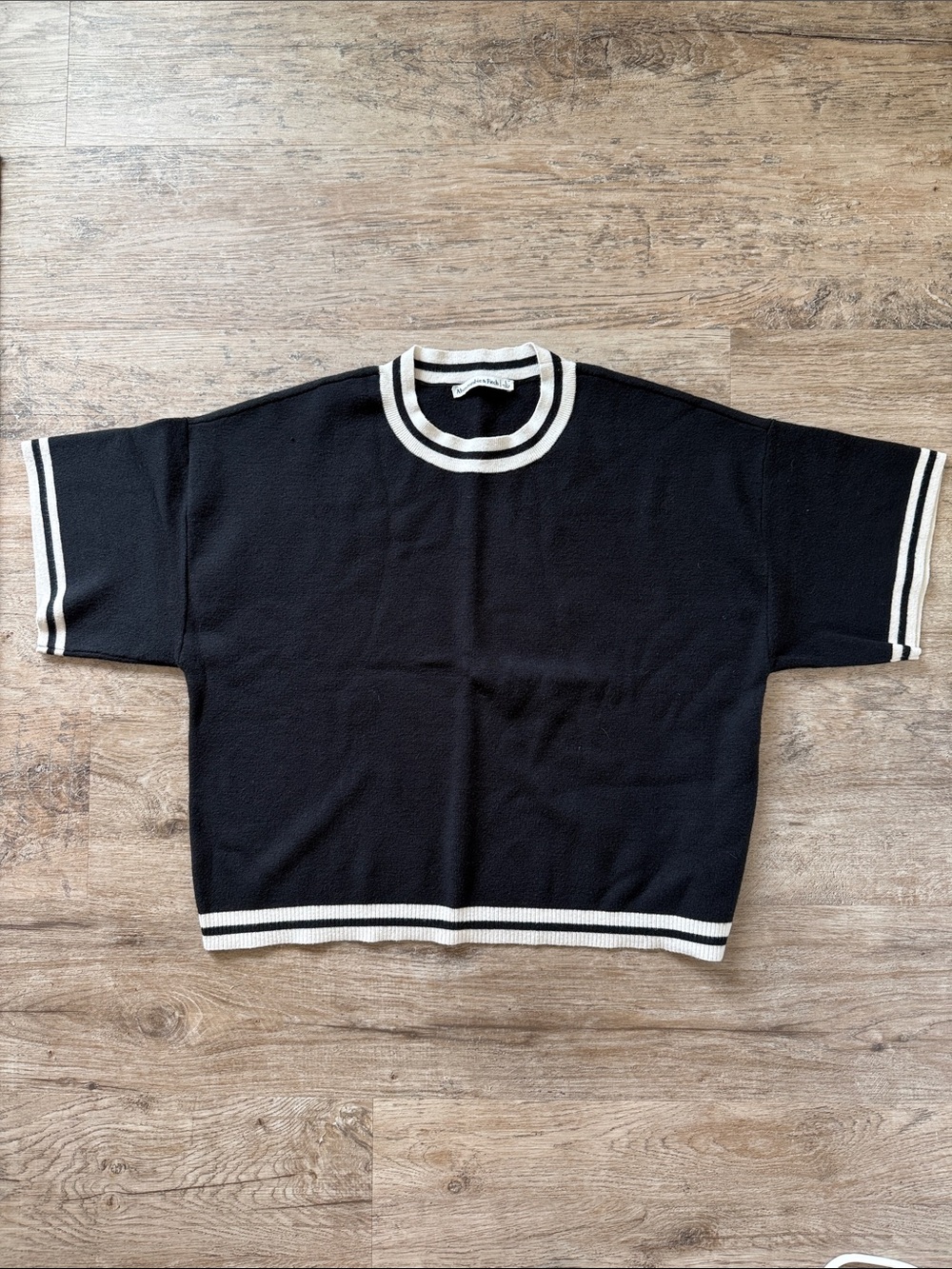 Black Abercrombie & Fitch Luxeloft Sweater Tee